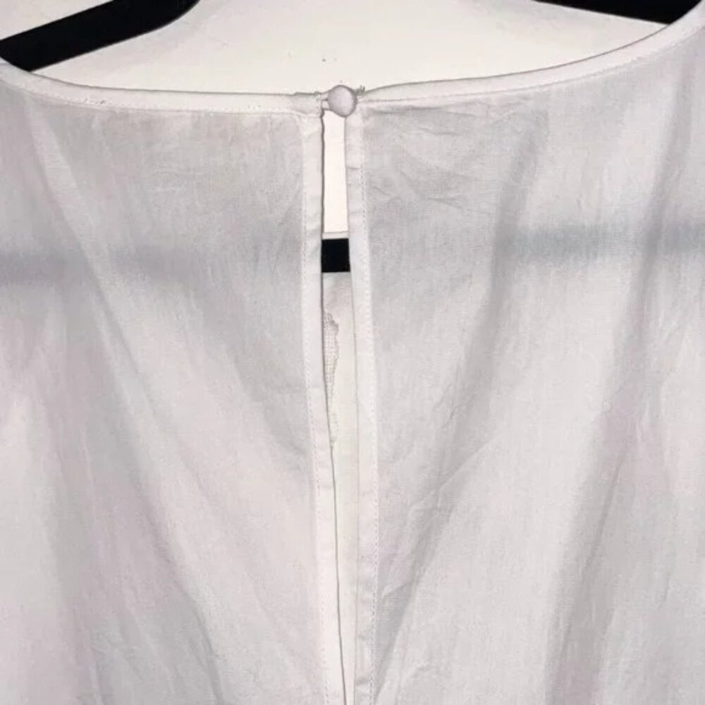 Last Call! New Maje Raolita 100% Cotton Embroidered Mini Dress White S $395 - Picture 5 of 10